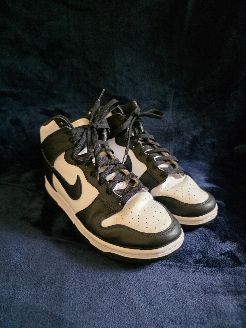 Nike Dunk High 'Black White' W9.5